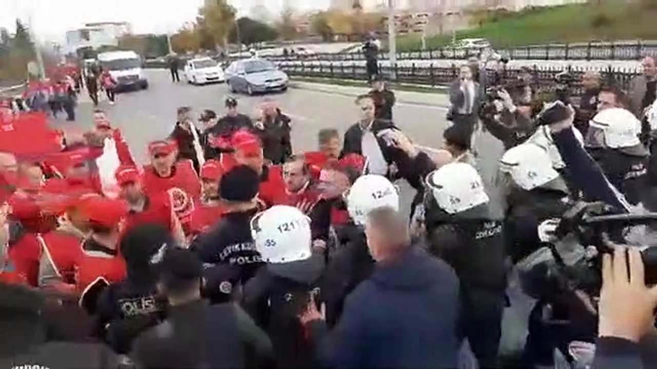 OMÜ'de işçilere polis müdahalesi