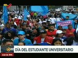Inicia marcha desde la plaza Salvador Allende por le Día del  Estudiante Universitario
