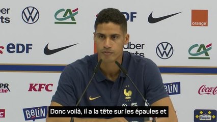 France - Varane : "Kylian a énormément évolué"