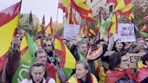 İspanya'da aşırı sağcı Vox partisi erken seçim talebiyle gösteri düzenledi