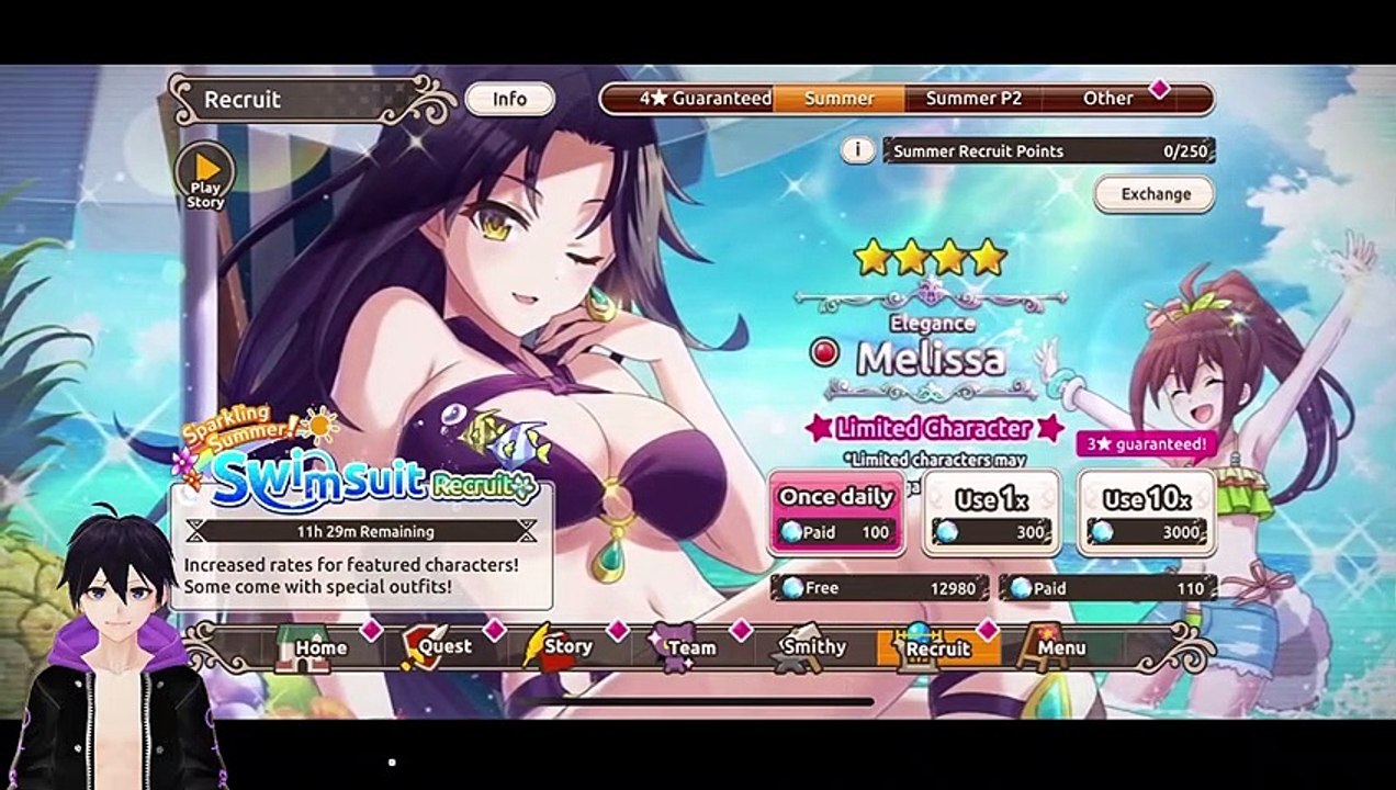 KonoSuba Fantastic Days (Global) - Summons on the Summer Swimsuit Part 1 & 2