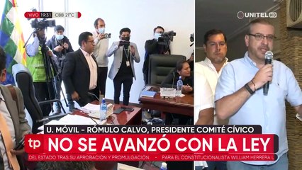 Calvo: Había un compromiso de los tres poderes para darle hoy una ley del Censo a Bolivia