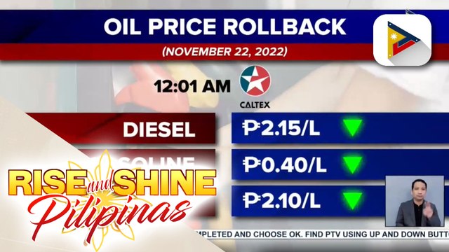 Bawas-presyo sa produktong petrolyo, epektibo ngayong araw