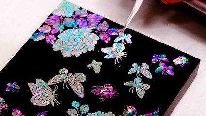 Making Najeon-Chilgi jewelry boxes