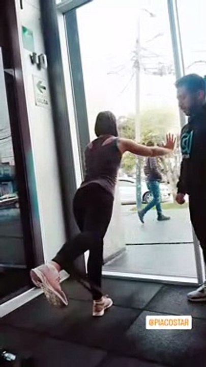 Pamela Acosta en el gym