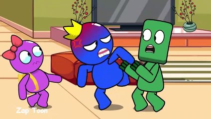 Rainbow Friends Blue x Green Has A Baby - Family Love Story - Rainbow Friends Animation