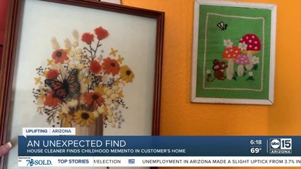 Valley house cleaner finds childhood memento in customer's house