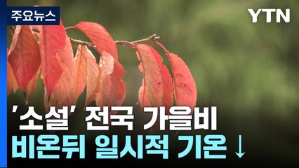 [날씨] '소설', 눈 대신 전국 비...밤사이 동해안 강한 비 / YTN