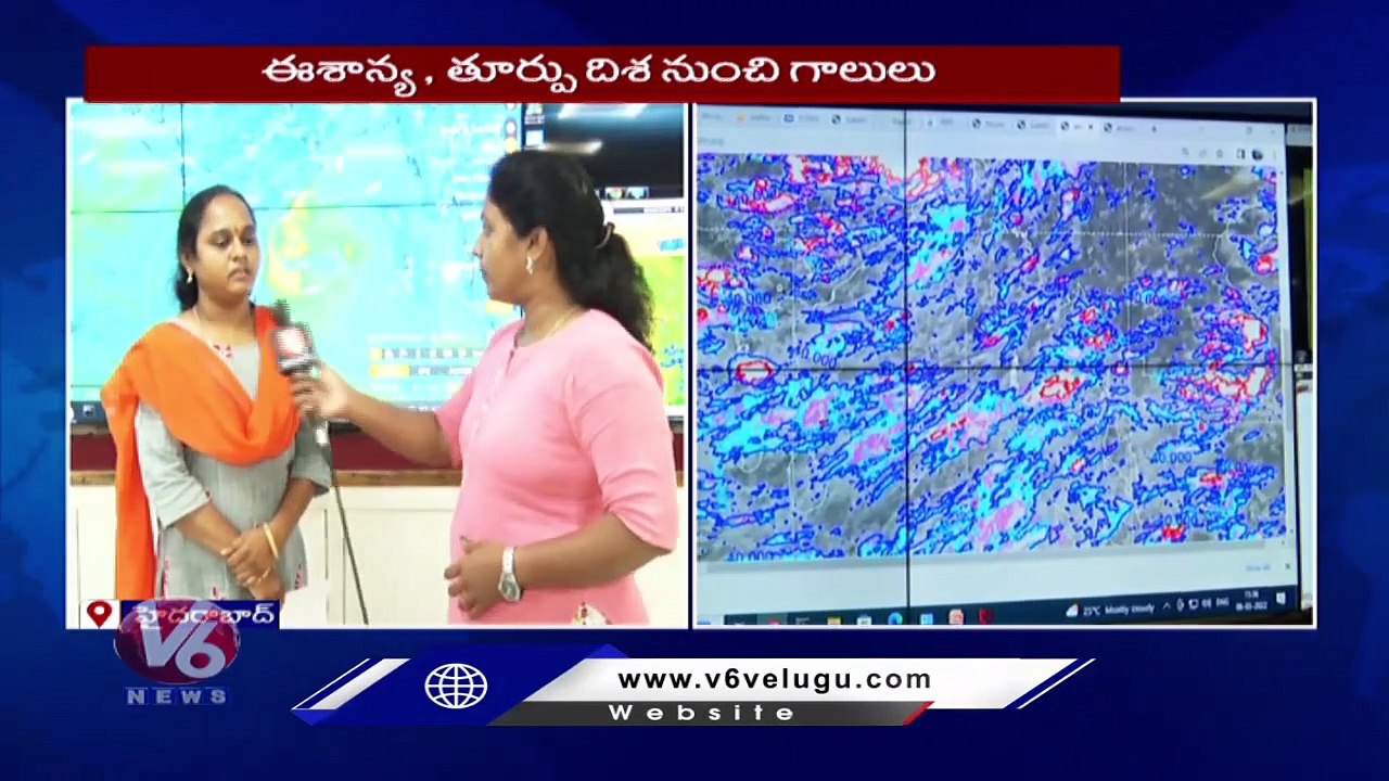 IMD Issues Rain Alert To Telangana For Next 2 Days , Says Weather Dept Officer Sravani _ V6 News