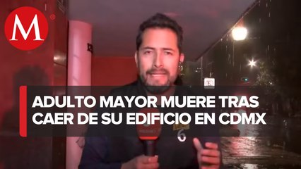 Muere hombres de aproximadamente 50 años, tras caer de un edificio en CDMX