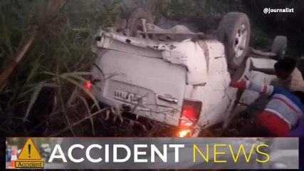 ब्रेकिंग न्यूज़: लखीमपुर में मजदूरों से भरी कार खाई में गिरी, 5 की मौत, कई घायल