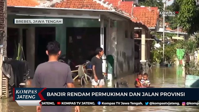 Banjir di Brebes Rendam Permukiman dan Jalan Provinsi