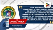 100% routine immunization para sa mga bata sa Metro Manila, naabot na
