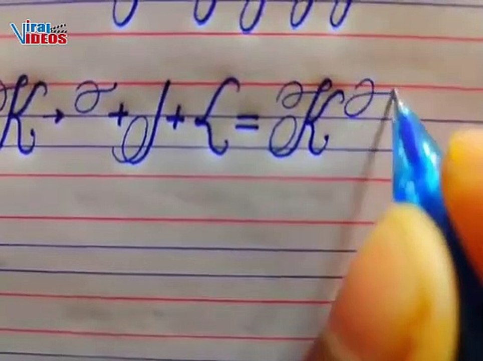 Beautiful Cursive Handwriting with Normal Pen | Cursive Handwriting ...