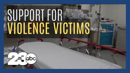 How can hospitals offer more support to victims of community violence?