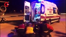 Oyuncu Deveci ambulans uçakla İstanbul'a getirildi