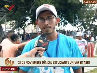 Manifestación de estudiantes expresa resistencia heroica de Venezuela