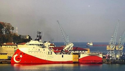 Barbaros Hayrettin Paşa Sismik Araştırma Gemisi Trabzon Limanı'ndan ayrıldı
