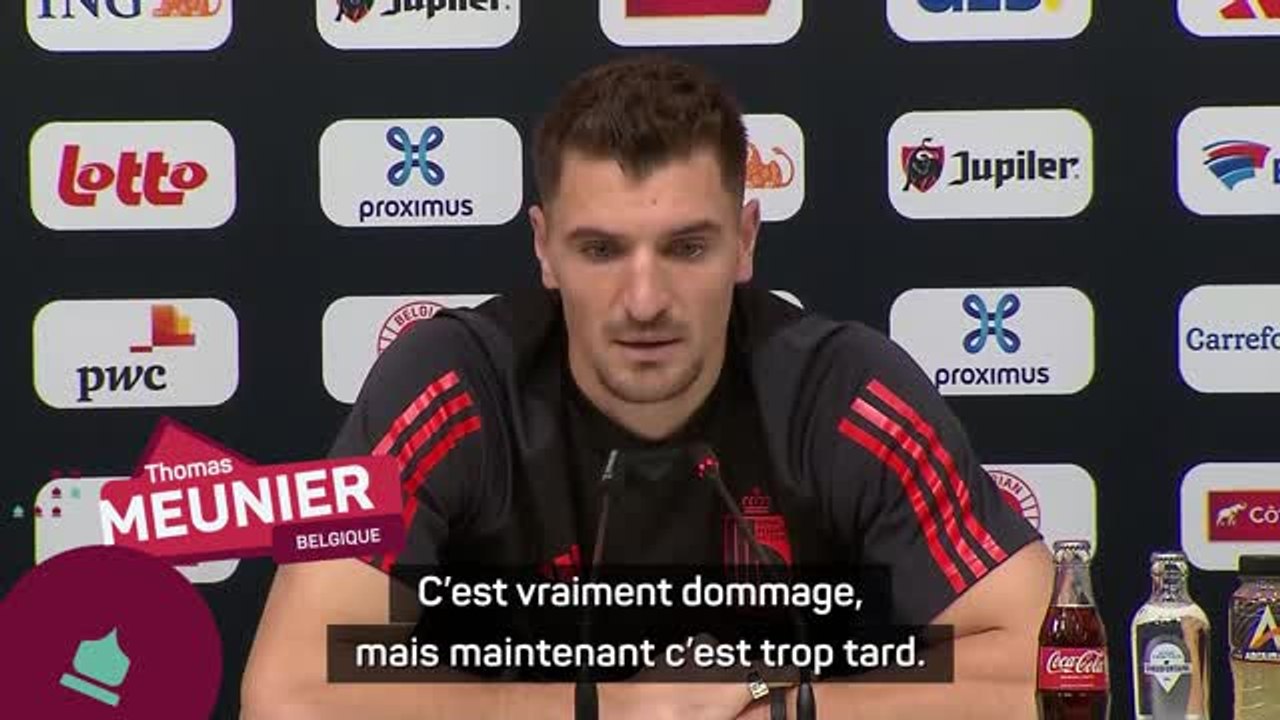 Belgique - Meunier sur le brassard One Love : "C'est vraiment dommage, mais maintenant c'est trop tard"