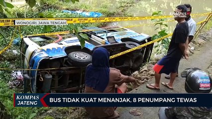 Bus Tidak Kuat Menanjak, 8 Penumpang Tewas