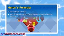 Heron's Formula Area of Triangle