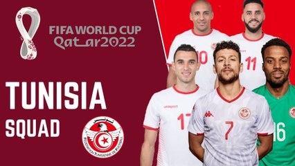 TUNISIA Official Squad FIFA World Cup Qatar 2022 | FIFA World Cup 2022