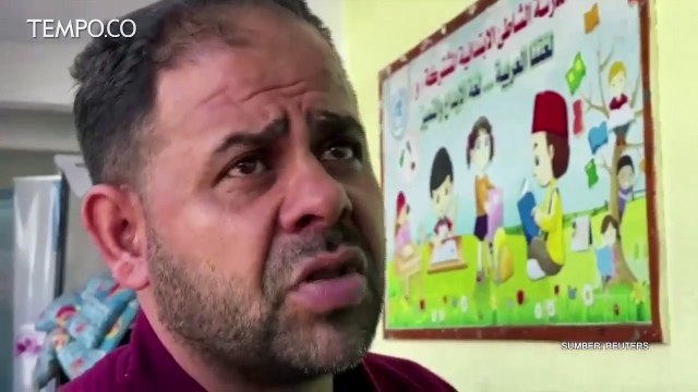 Ruang Kelas Sekolah Milik PBB Jadi Tempat Pengungsian Warga Palestina