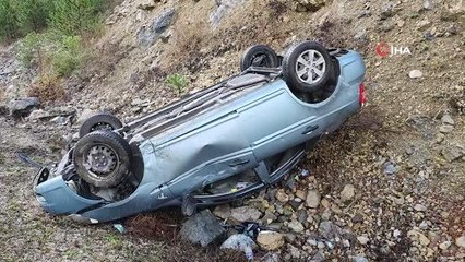 Hastane yolunda takla attılar: 1'i bebek 3 yaralı