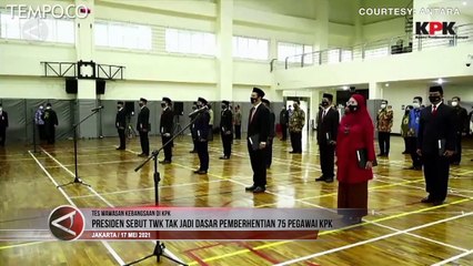 Presiden Sebut TWK Tak Jadi Dasar Pemberhentian 75 Pegawai KPK