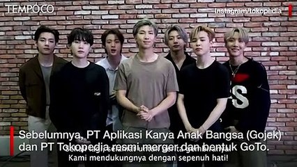 Ucapkan Selamat, BTS Ikut Bangga Tokopedia dan Gojek Merger