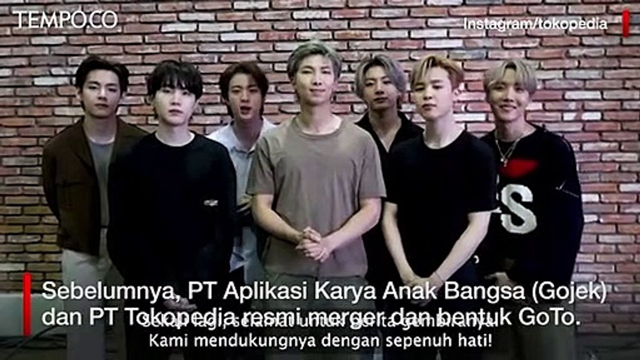 Ucapkan Selamat, BTS Ikut Bangga Tokopedia dan Gojek Merger