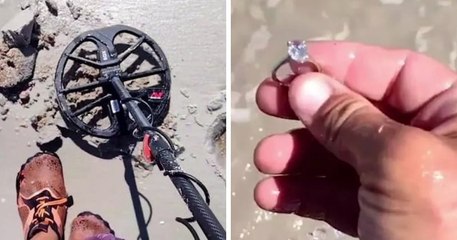 Floride : un chercheur de trésor découvre une bague d'une valeur de 40 000 dollars sur la plage