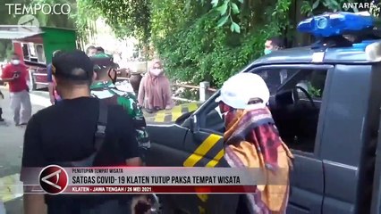 Nekat Buka, Tempat Wisata di Klaten Ditutup Paksa oleh Satgas Covid-19
