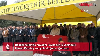Karkamış şehidi 5 yaşındaki Hasan'a acı veda