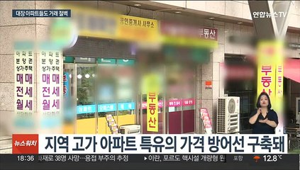 지역도 아파트 거래 얼어붙었다…대장 아파트도 '꽁꽁'
