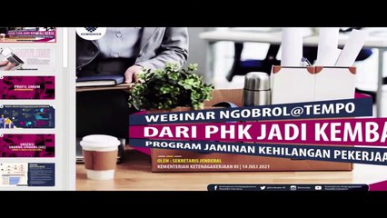 NGOBROL@TEMPO - Dari PHK Jadi Kembali Kerja, Program Jaminan Kehilangan Pekerjaan (JKP) Bisa Apa?