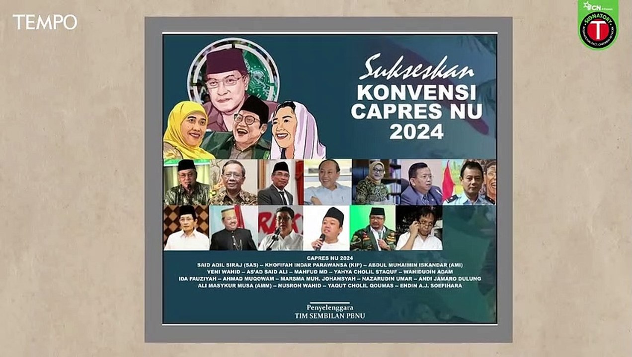 Benarkah Ini Poster PBNU yang akan Gelar Konvensi Capres 2024? - video ...