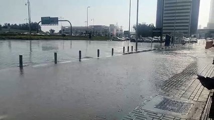 Dubai World Trade Center rains
