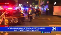 Lince: Sicarios le disparan más de 20 veces a joven cerca a Centro Comercial Risso