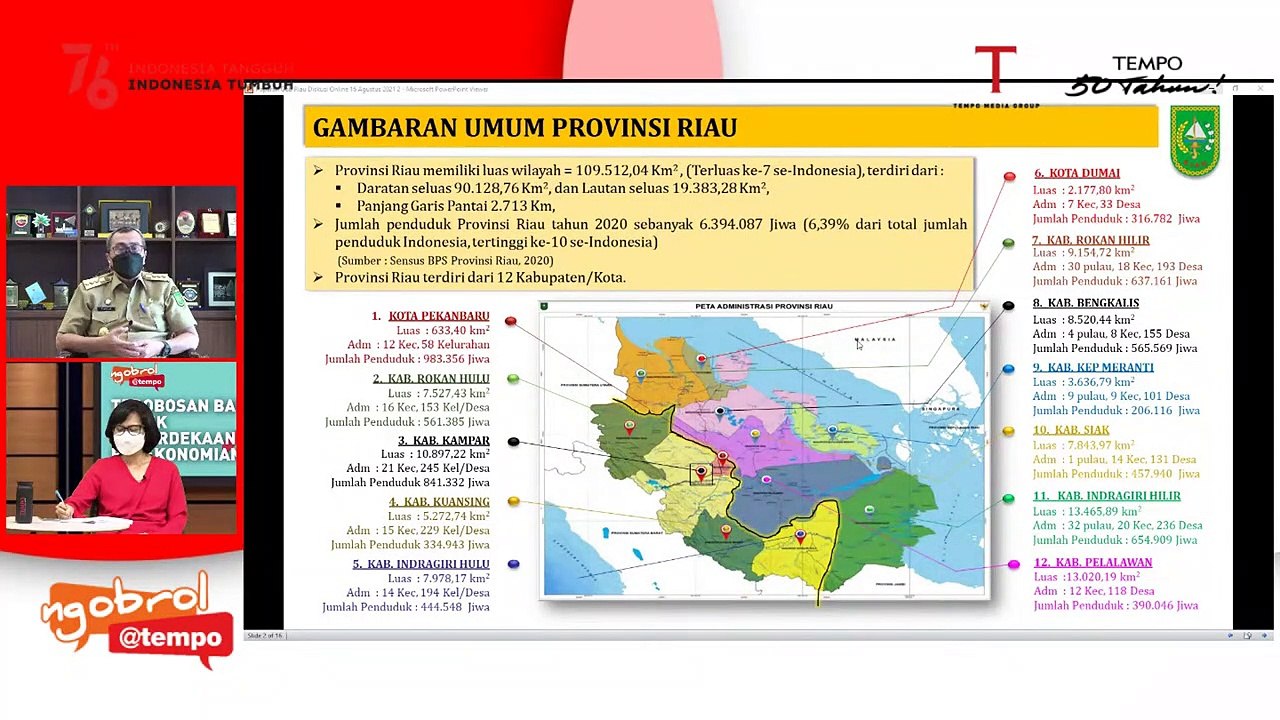 NGOBROL@TEMPO - Terobosan Baru Untuk Kemerdekaan Perekonomian