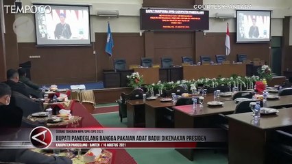 Presiden Kenakan Pakaian Adat Badui, Bupati Pandeglang Bangga