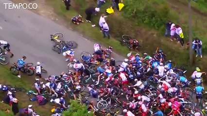 Kecelakaan Massal Tour de France 2021, Gara-gara Penonton Selfie