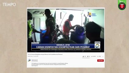 Benarkah Ini Video Penyiraman Virus di Madura Lewat Pesawat?