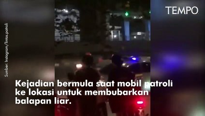 Geng Motor Serang Polisi yang Bubarkan Balapan Liar di Cilandak
