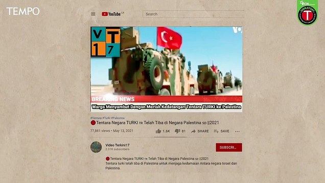 Benarkah Ini Video Pasukan Tentara Turki yang Tiba di Palestina?