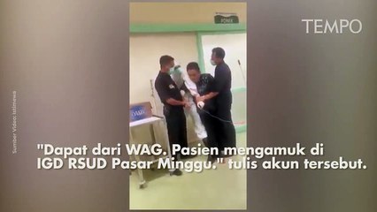 Pria Diduga Pasien Covid-19 Mengamuk di RSUD Pasar Minggu