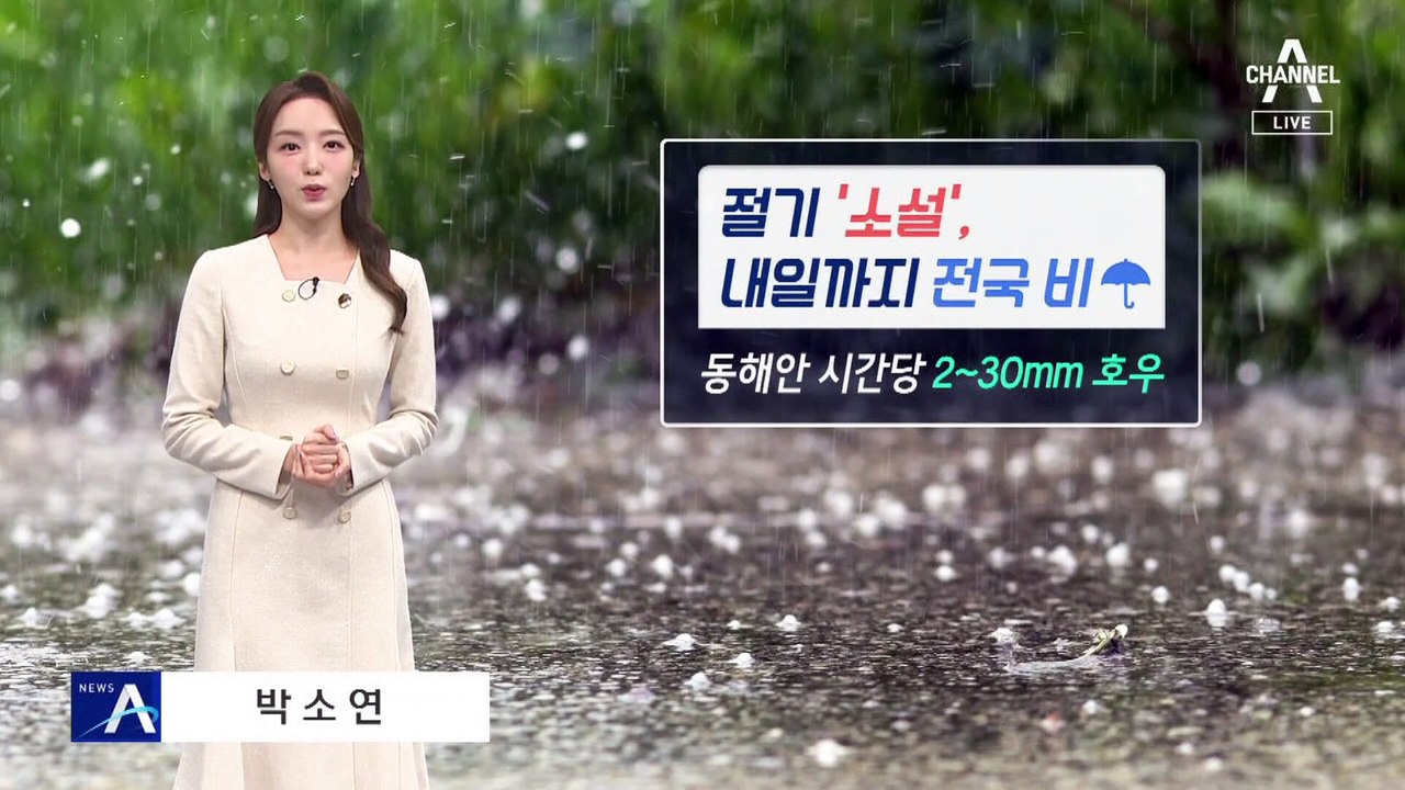 [날씨]동해안 최고 120mm↑…오늘 밤 시간당 2~30mm 호우