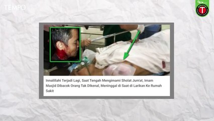 Benarkah Ini Foto Imam Salat Jumat Meninggal Dibacok?