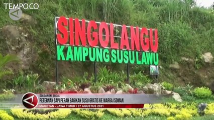 Peduli Sesama, Peternak Sapi Bagikan Susu Gratis ke Warga Isoman