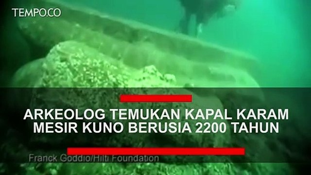 Arkeolog Temukan Kapal Karam Mesir Kuno yang Tenggelam 2.200 Tahun Lalu
